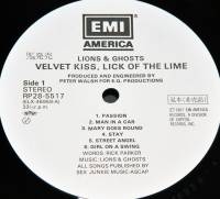 LIONS & GHOSTS - VELVET KISS, LICK OF THE LIME (LP)