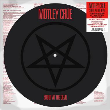 MOTLEY CRUE - SHOUT AT THE DEVIL (PICTURE DISC LP)