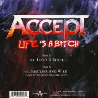 ACCEPT - LIFE'S A BITCH (CLEAR vinyl 7")