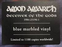 AMON AMARTH - DECEIVER OF THE GODS (BLUE MARBLED vinyl LP)