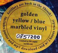 ARTILLERY - THE FACE OF FEAR (GOLDEN YELLOW/ BLUE MARBLED vinyl LP)