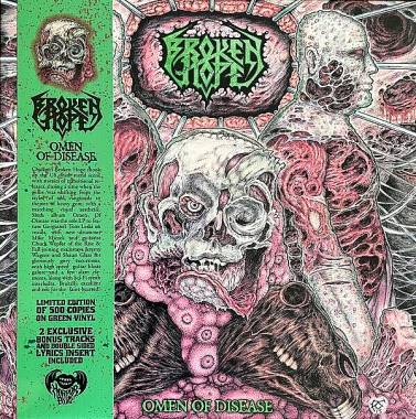 BROKEN HOPE - OMEN OF DISEASE (GREEN vinyl LP)