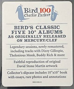 CHARLIE PARKER - THE MERCURY & CLEF 10-INCH LP COLLECTION (5x10" LP BOX SET)