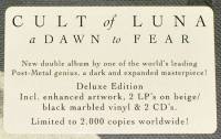 CULT OF LUNA - A DAWN TO FEAR (BEIGE/BLACK MARBLED vinyl 2LP + 2CD)