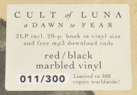 CULT OF LUNA - A DAWN TO FEAR (RED/BLACK MARBLED vinyl 2LP)