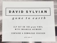 DAVID SYLVIAN - GONE TO EARTH (2LP)