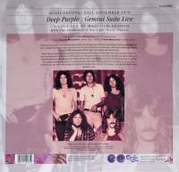 DEEP PURPLE - GEMINI SUITE LIVE (PURPLE vinyl LP)
