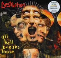 DESTRUCTION - ALL HELL BREAKS LOOSE (YELLOW/ORANGE vinyl 2LP)