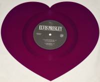 ELVIS PRESLEY - IT'S NOW OR NEVER (HEART SHAPED PURPLE vinyl 7")