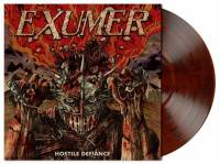 EXUMER - HOSTILE DEFIANCE (RED-BROWN/BLACK MARBLED vinyl LP)