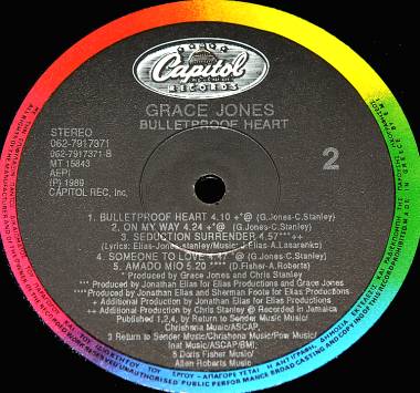 GRACE JONES - BULLETPROOF HEART (LP)