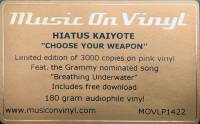 HIATUS KAIYOTE - CHOOSE YOUR WEAPON (PINK vinyl 2LP)