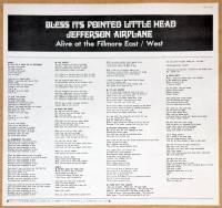 JEFFERSON AIRPLANE - BLESS ITS POINTED LITTLE HEAD (LP)