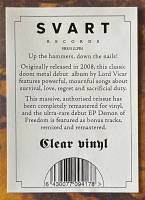 LORD VICAR - FEAR NO PAIN (CLEAR vinyl 2LP)