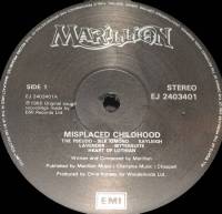 MARILLION - MISPLACED CHIDHOOD (LP)