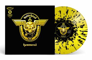 MOTORHEAD - HAMMERED (YELLOW/BLACK SPLATTER vinyl LP)
