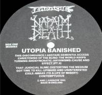 NAPALM DEATH - UTOPIA BANISHED (LP)