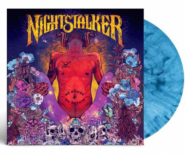 NIGHTSTALKER - AS ABOVE SO BELOW (BLUE/BLACK MARBLED vinyl LP)