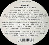 NIRVANA (UK) - DEDICATED TO MARKOS III (LP + 7")