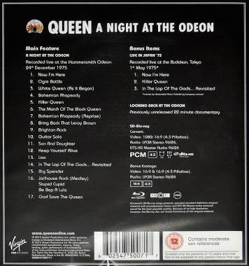 QUEEN - A NIGHT AT THE ODEON (BLU-RAY)