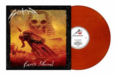 SATAN - EARTH INFERNAL (COPPER BROWN MARBLED vinyl LP)