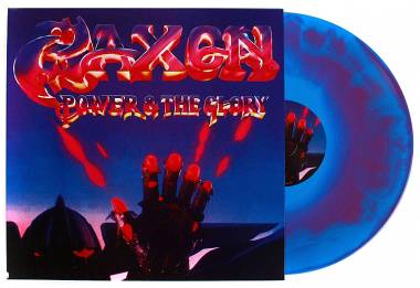 SAXON - POWER & THE GLORY (BLUE/PURPLE SWIRL vinyl LP)