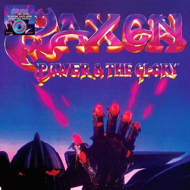 SAXON - POWER & THE GLORY (BLUE/PURPLE SWIRL vinyl LP)