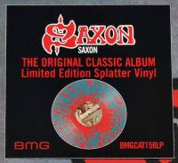 SAXON - SAXON (BLUE/RED SPLATTER vinyl LP)