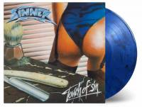 SINNER - TOUCH OF SIN (BLUE & BLACK MIXED vinyl LP)