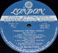 THE ROLLING STONES - THROUGH THE PAST, DARKLY (BIG HITS VOL. 2) (LP)
