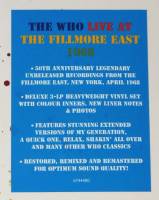 THE WHO - LIVE AT THE FILLMORE EAST 1968 (3LP)