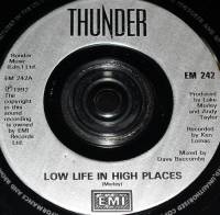 THUNDER - LOW LIFE IN HIGH PLACES (7")