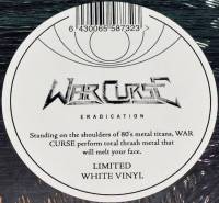 WAR CURSE - ERADICATION (WHITE vinyl LP)