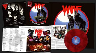 WOLF - EDGE OF THE WORLD (RED/BLACK MARBLED vinyl LP)